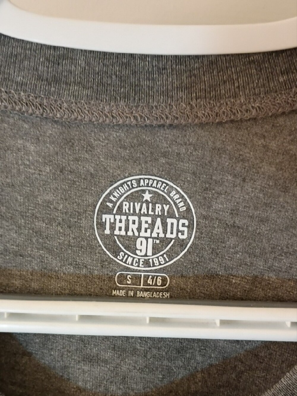 Rivalry Threads Gray Tee with Green Rams Script - Picture 2 of 4